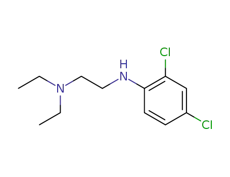 Molecular Structure of 5427-34-9 (1,2-Ethanediamine,N2-(2,4-dichlorophenyl)-N1,N1-diethyl-)
