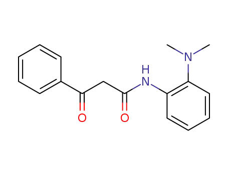 Molecular Structure of 109251-77-6 (3-oxo-3-phenyl-propionic acid-(2-dimethylamino-anilide))