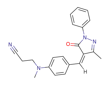 <i>N</i>-methyl-<i>N</i>-[4-(<i>Z</i>)-(3-methyl-5-oxo-1-phenyl-1,5-dihydro-pyrazol-4-ylidenemethyl)-phenyl]-β-alanine-nitrile