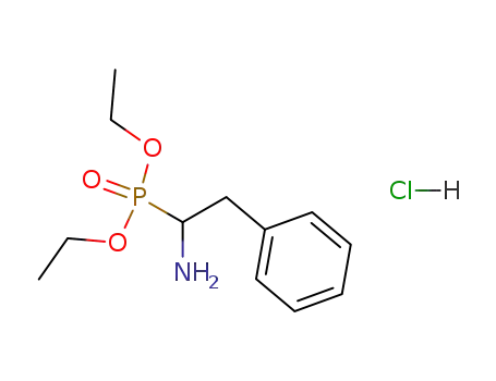 Molecular Structure of 82180-54-9 (Phosphonic acid, (1-amino-2-phenylethyl)-, diethyl ester, hydrochloride)
