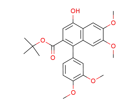 4-Hydroxy-6,7-dimethoxy-1-<3,4-dimethoxy-phenyl>-β-naphthoesaeure-tert.-butylester