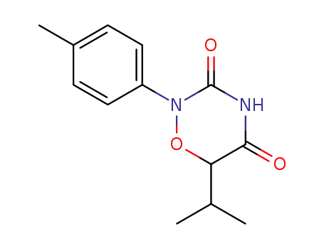 2H-1,2,4-Oxadiazine-3,5(4H,6H)-dione,
6-(1-methylethyl)-2-(4-methylphenyl)-
