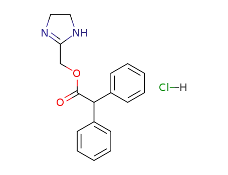 diphenyl-acetic acid-(4,5-dihydro-1<i>H</i>-imidazol-2-ylmethyl ester); hydrochloride