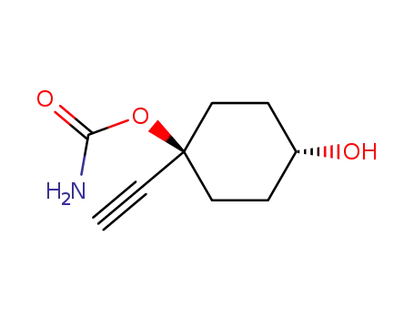 Molecular Structure of 63986-28-7 (1,4-Cyclohexanediol,1-ethynyl-,1-carbamate,trans-(9CI))