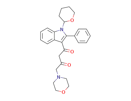 1,3-Butanedione,
4-(4-morpholinyl)-1-[2-phenyl-1-(tetrahydro-2H-pyran-2-yl)-1H-indol-3-yl]
-
