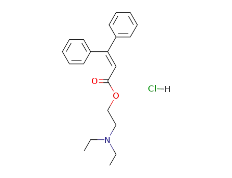 3,3-Diphenylacrylic acid 2-(diethylamino)ethyl ester hydrochloride