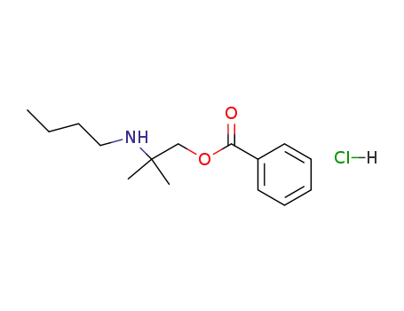 Molecular Structure of 102071-76-1 (2-(butylamino)-2-methylpropyl benzoate hydrochloride)