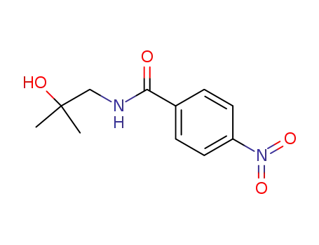 Molecular Structure of 32158-96-6 (N-(2-hydroxy-2-methylpropyl)-4-nitrobenzamide)