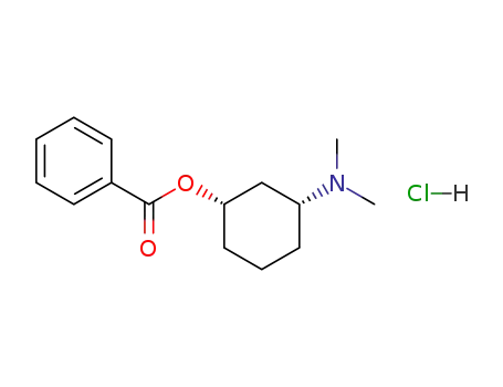 (+/-)-<i>cis</i>-3-dimethylamino-1-benzoyloxy-cyclohexane; hydrochloride