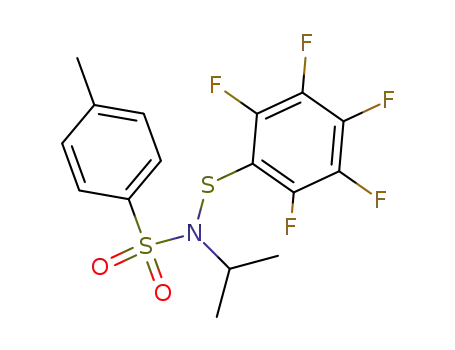 N-(2-Propyl)-N-p-toluolsulfonyl-pentafluorobenzolsulfenylamid