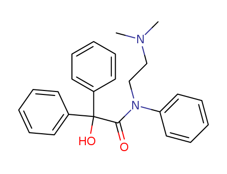 Benzeneacetamide,N-[2-(dimethylamino)ethyl]-a-hydroxy-N,a-diphenyl- cas  29850-00-8