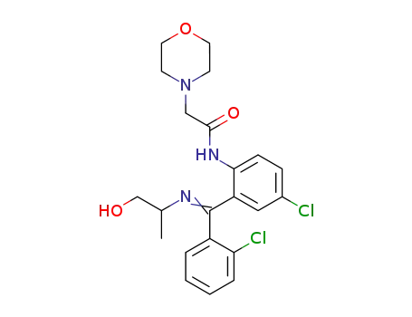 <i>N</i>-{4-chloro-2-[(2-chloro-phenyl)-(2-hydroxy-1-methyl-ethylimino)-methyl]-phenyl}-2-morpholin-4-yl-acetamide