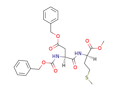 (S)-3-Benzyloxycarbonylamino-N-((R)-1-methoxycarbonyl-3-methylsulfanyl-propyl)-succinamic acid benzyl ester