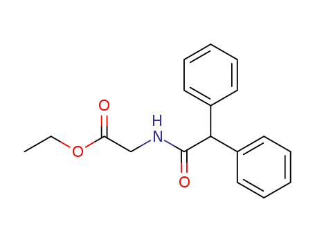 Glycine,N-(diphenylacetyl)-, ethyl ester (8CI,9CI) cas  6325-31-1