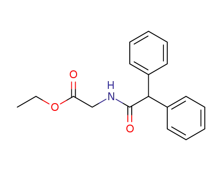 Molecular Structure of 6325-31-1 (ethyl 2-[(2,2-diphenylacetyl)amino]acetate)