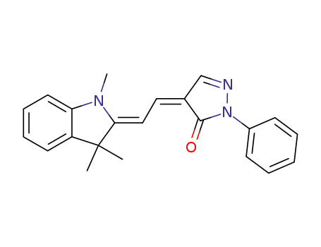 2-phenyl-4-[(1,3,3-trimethyl-indolin-2-yliden)-ethylidene]-2,4-dihydro-pyrazol-3-one