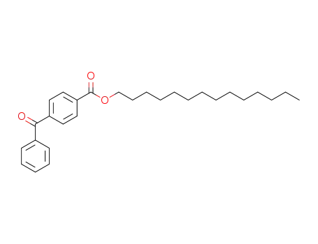 Molecular Structure of 53912-06-4 (Benzoic acid, 4-benzoyl-, tetradecyl ester)