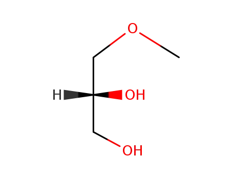 Molecular Structure of 86195-49-5 ((R)-3-methoxy-1,2-propanediol)