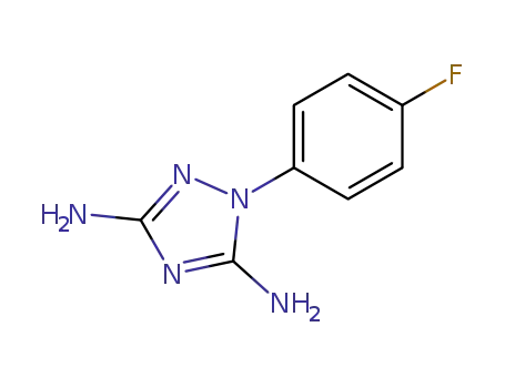 1-(4-fluoro-phenyl)-1<i>H</i>-[1,2,4]triazole-3,5-diyldiamine