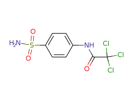 Molecular Structure of 22795-59-1 (2,2,2-trichloro-N-(4-sulfamoylphenyl)acetamide)