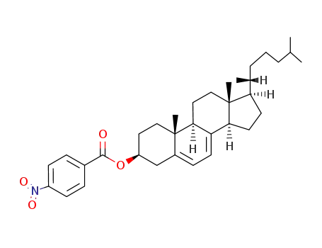 Molecular Structure of 26852-20-0 (4-nitro-benzoic acid-(cholestadien-(5.7)-yl-(3β)-ester))
