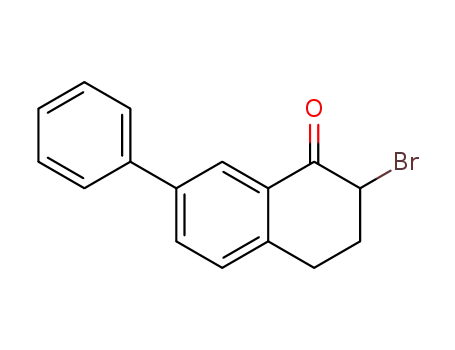 Molecular Structure of 99657-24-6 (2-Bromo-7-phenyl-3,4-dihydro-2H-naphthalen-1-one)