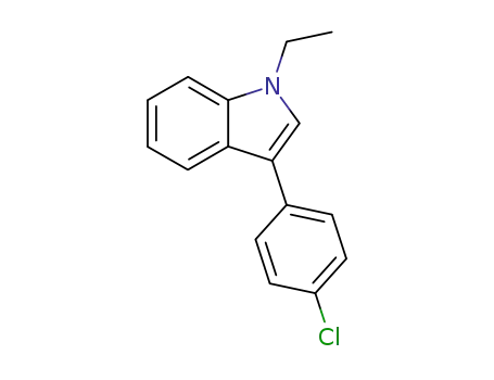 Molecular Structure of 131197-08-5 (1-ethyl-3-(4-chloro-phenyl)-indole)