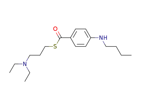 4-butylamino-thiobenzoic acid <i>S</i>-(3-diethylamino-propyl ester)