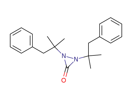 Molecular Structure of 19694-14-5 (Bis(1,1-dimethyl-2-phenylethyl)diaziridin-3-one)