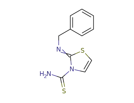 2-benzylimino-thiazole-3-carbothioic acid amide