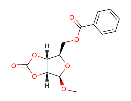 b-D-Ribofuranoside, methyl2,3-O-carbonyl-, benzoate (9CI) cas  5517-62-4