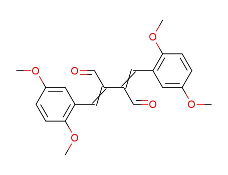 Molecular Structure of 77381-25-0 (2,3-Bis-[1-(2,5-dimethoxy-phenyl)-meth-(E)-ylidene]-succinaldehyde)