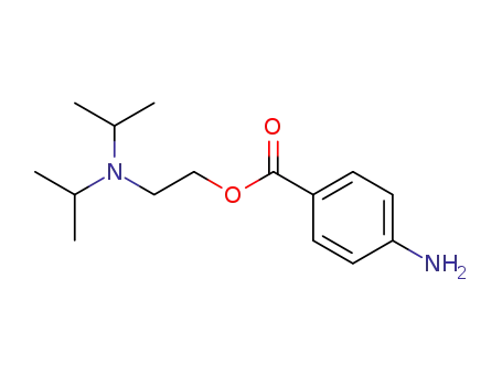 Molecular Structure of 532-89-8 (2-(Diisopropylamino)ethyl p-aminobenzoate)