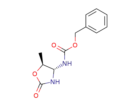 (5<i>t</i>-methyl-2-oxo-oxazolidin-4<i>r</i>-yl)-carbamic acid benzyl ester