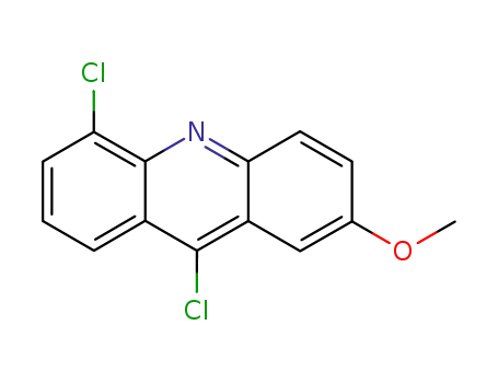 Molecular Structure of 92150-78-2 (5,9-dichloro-2-methoxyacridine)
