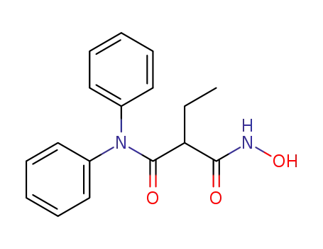 Molecular Structure of 65050-93-3 (Propanediamide,2-ethyl-N3-hydroxy-N1,N1-diphenyl-)