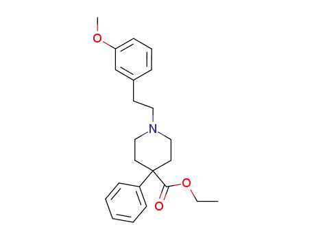 1-(3-methoxy-phenethyl)-4-phenyl-piperidine-4-carboxylic acid ethyl ester