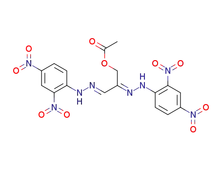 acetoxy-pyruvaldehyde bis-(2,4-dinitro-phenylhydrazone)