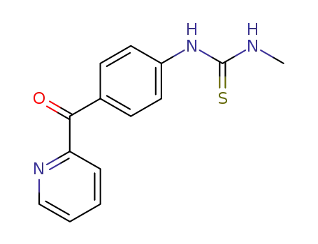 Molecular Structure of 109258-61-9 (<i>N</i>-methyl-<i>N</i>'-[4-(pyridine-2-carbonyl)-phenyl]-thiourea)