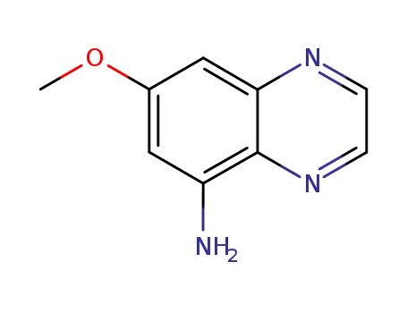 Molecular Structure of 7403-14-7 (7-Methoxy-quinoxalin-5-ylamine)
