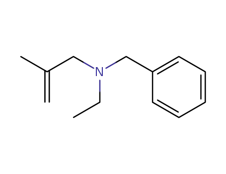 Molecular Structure of 40596-39-2 (Benzenemethanamine, N-ethyl-N-(2-methyl-2-propenyl)-)