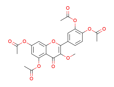 Molecular Structure of 1486-69-7 (3-O-Methylquercetin tetraacetate)