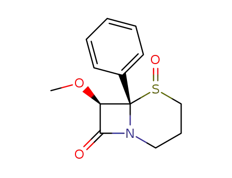 7<i>c</i>-methoxy-5ξ-oxo-6-phenyl-(6<i>r</i><i>H</i>)-5λ<sup>4</sup>-thia-1-aza-bicyclo[4.2.0]octan-8-one
