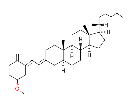 3-[(<i>E</i>)-((1<i>E</i>,5Ξ)-5-methoxy-2-methylene-cyclohexyliden)-ethylidene]-5α-cholestane