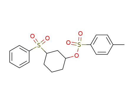 Molecular Structure of 65288-13-3 (Cyclohexanol, 3-(phenylsulfonyl)-, 4-methylbenzenesulfonate)