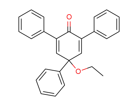 4-Ethoxy-2,4,6-triphenyl-cyclohexadien-(2,5)-on