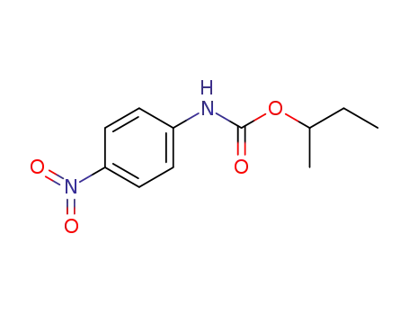 Molecular Structure of 143194-01-8 (Carbamic acid, (4-nitrophenyl)-, 1-methylpropyl ester)