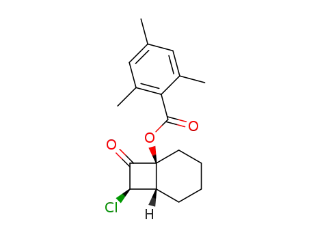 cis-exo-1-<(2,4,6-trimethylbenzoyl)oxy>-exo-7-chloro-cis-bicyclo<4.2.0>octan-8-one