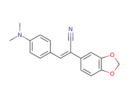 2-benzo[1,3]dioxol-5-yl-3<i>c</i>-(4-dimethylamino-phenyl)-acrylonitrile