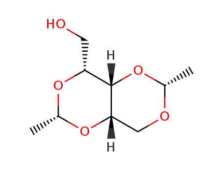 Molecular Structure of 7473-46-3 ((2,6-dimethyltetrahydro[1,3]dioxino[5,4-d][1,3]dioxin-4-yl)methanol (non-preferred name))